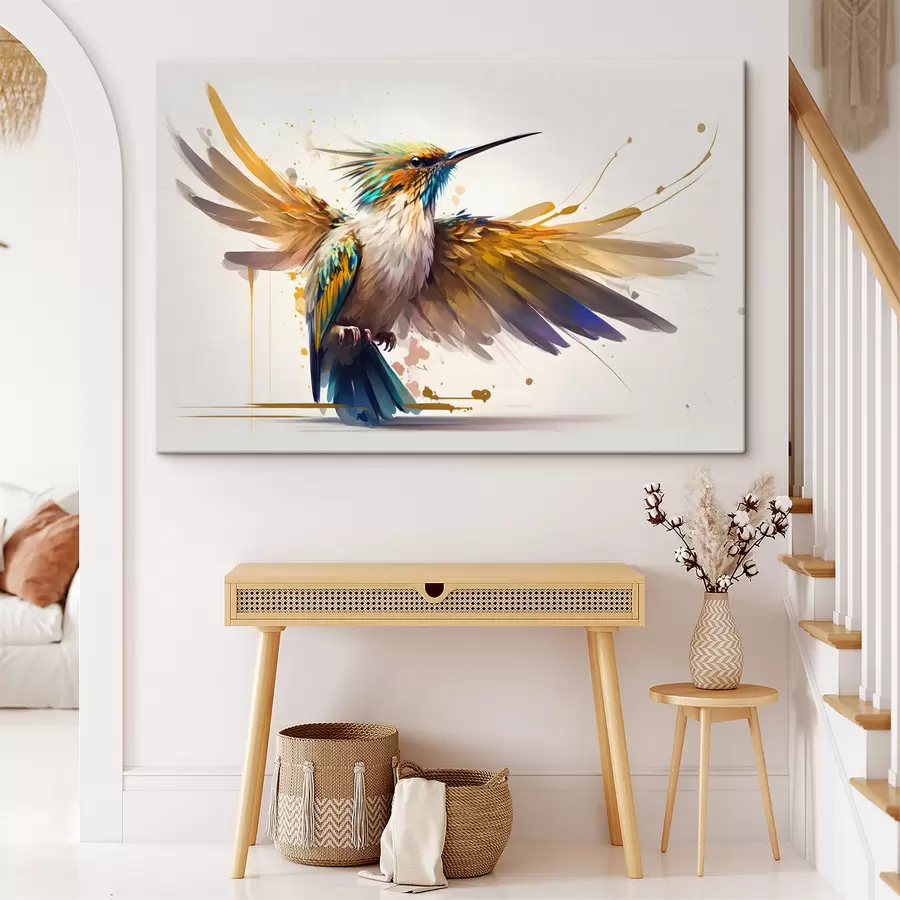 Glezna Galva, putns un knābis s33552