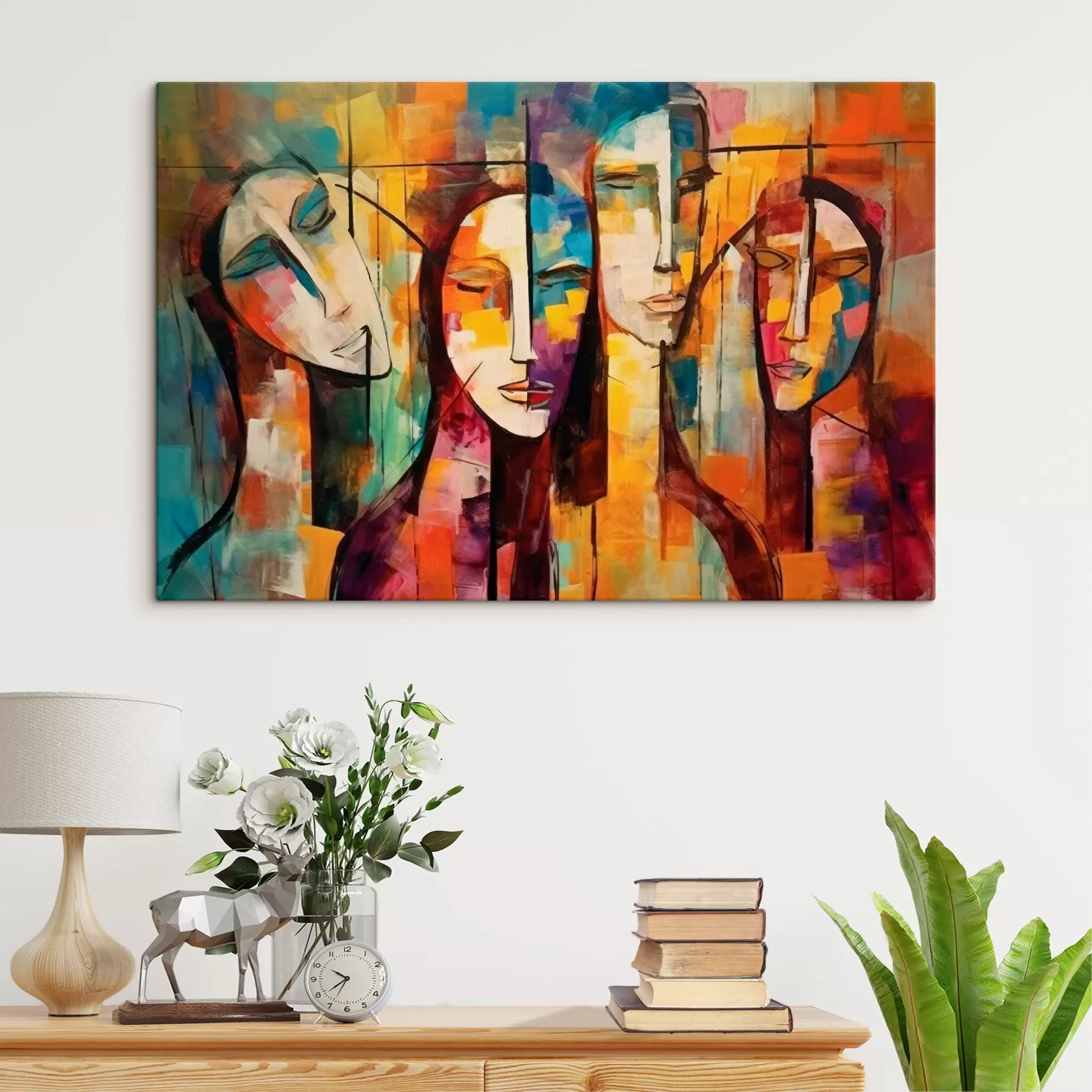 Fototapetes Mākslas krāsas, sejas izteiksme un krāsas s33845