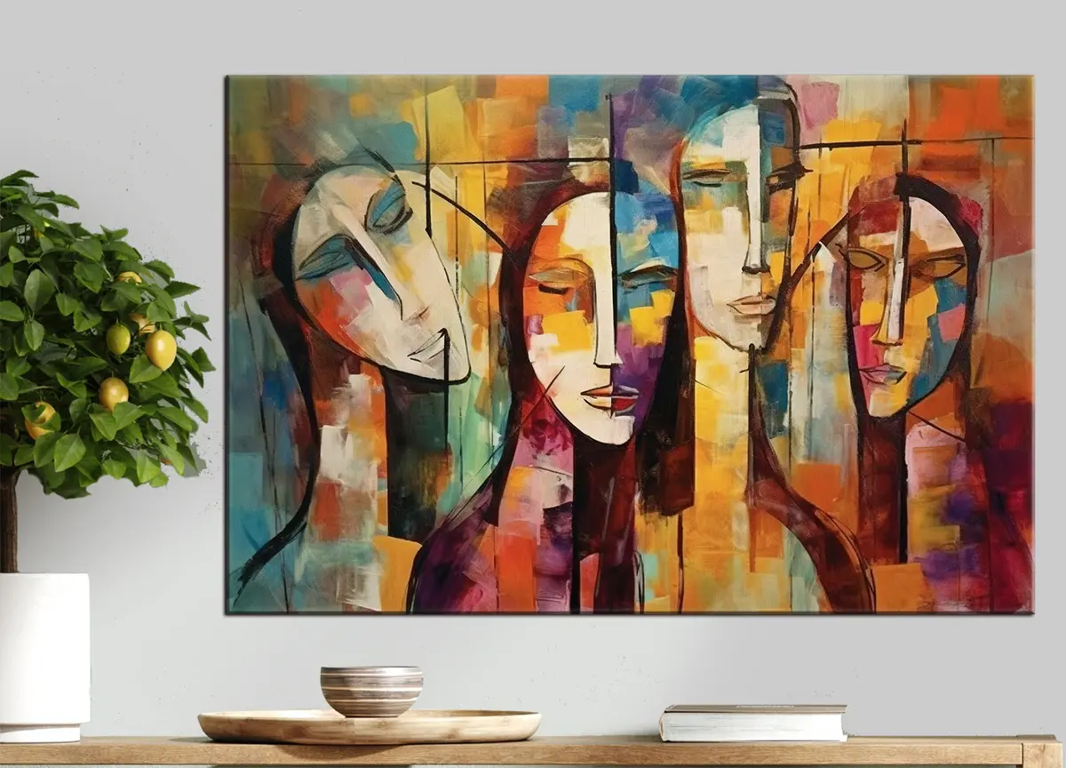 Glezna Mākslas krāsas, sejas izteiksme un krāsas s33845