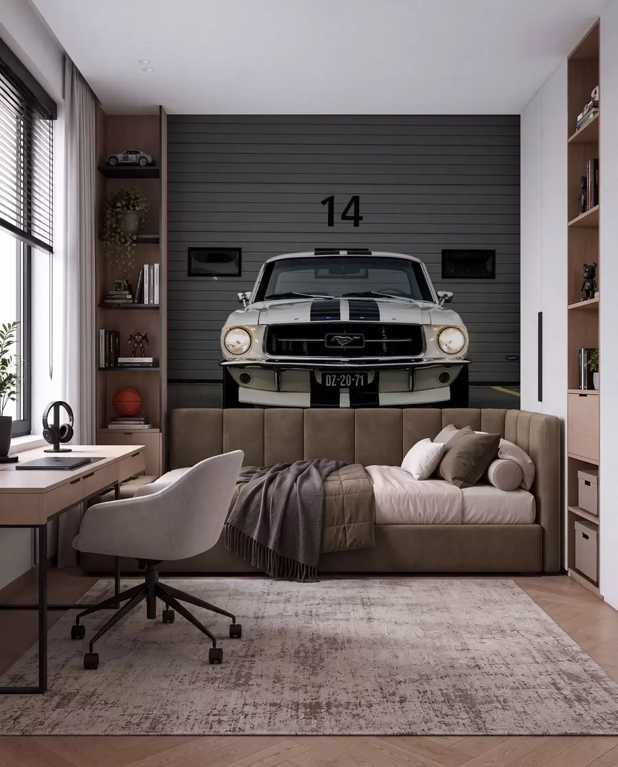 Fototapetes 1970. gada Ford Mustang u95536