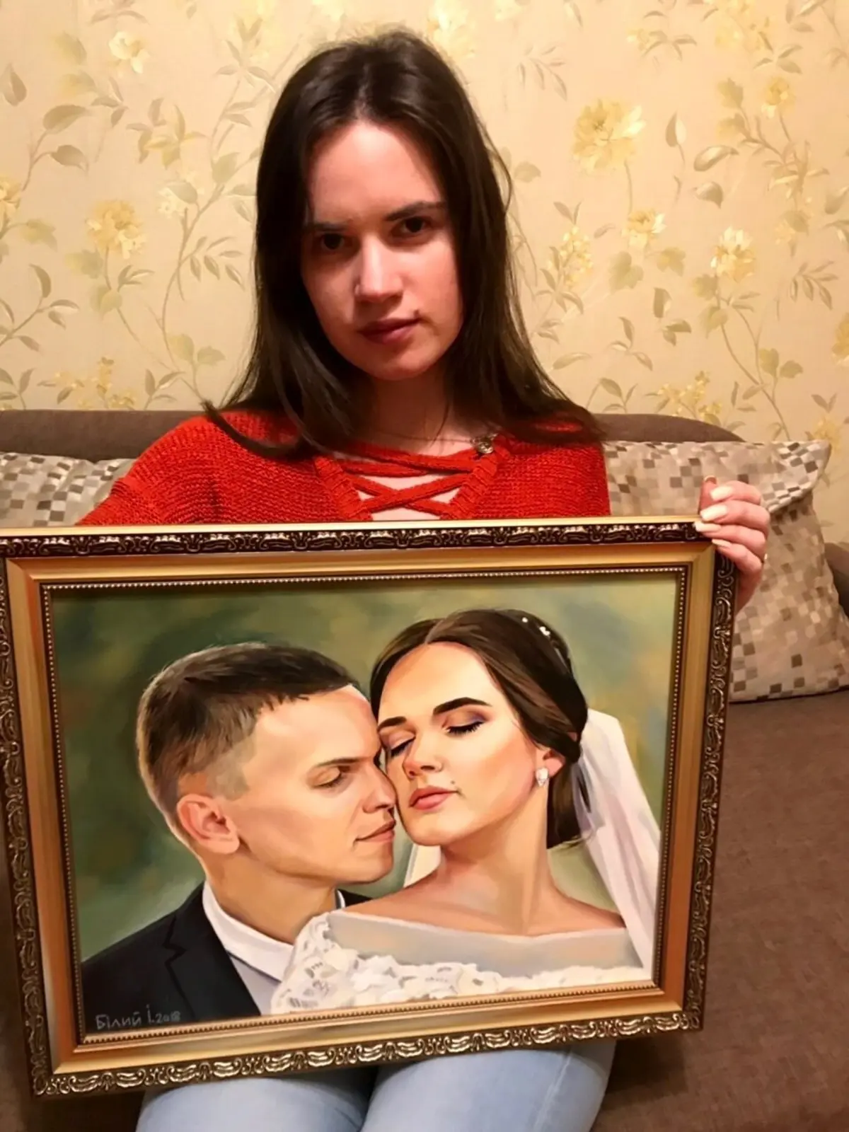 Glezna Mati, frizūra un fotogrāfija s34644