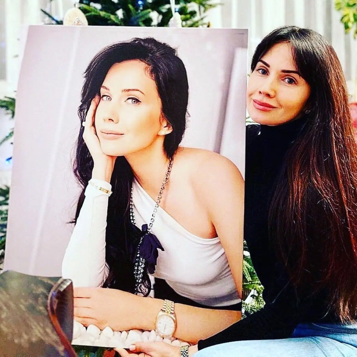 Glezna Mati, āda un uzacis s34658