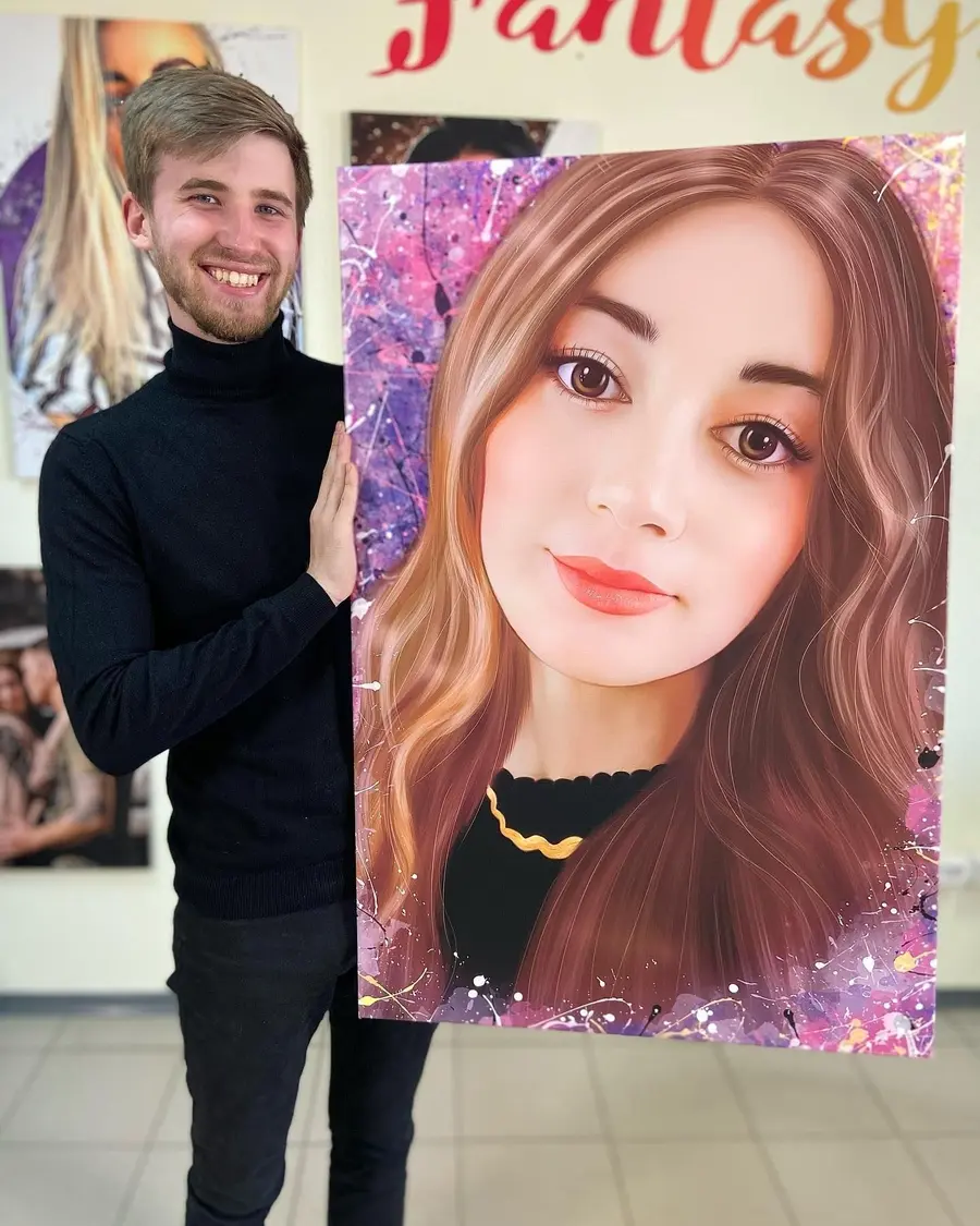 Glezna Mati, āda un galva s34661