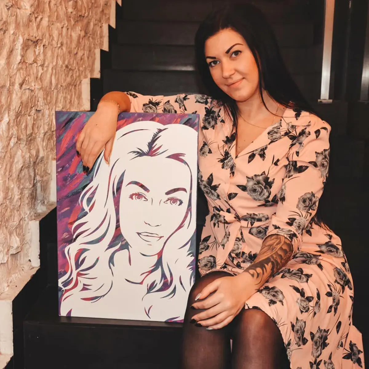 Glezna Sejas, acu un sejas izteiksme s34680