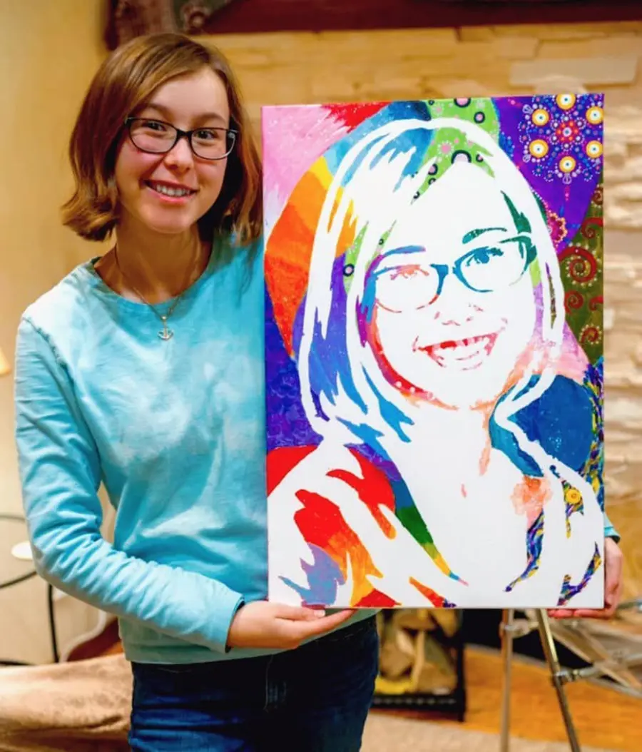 Glezna Brilles, smaids un džinsi s34683