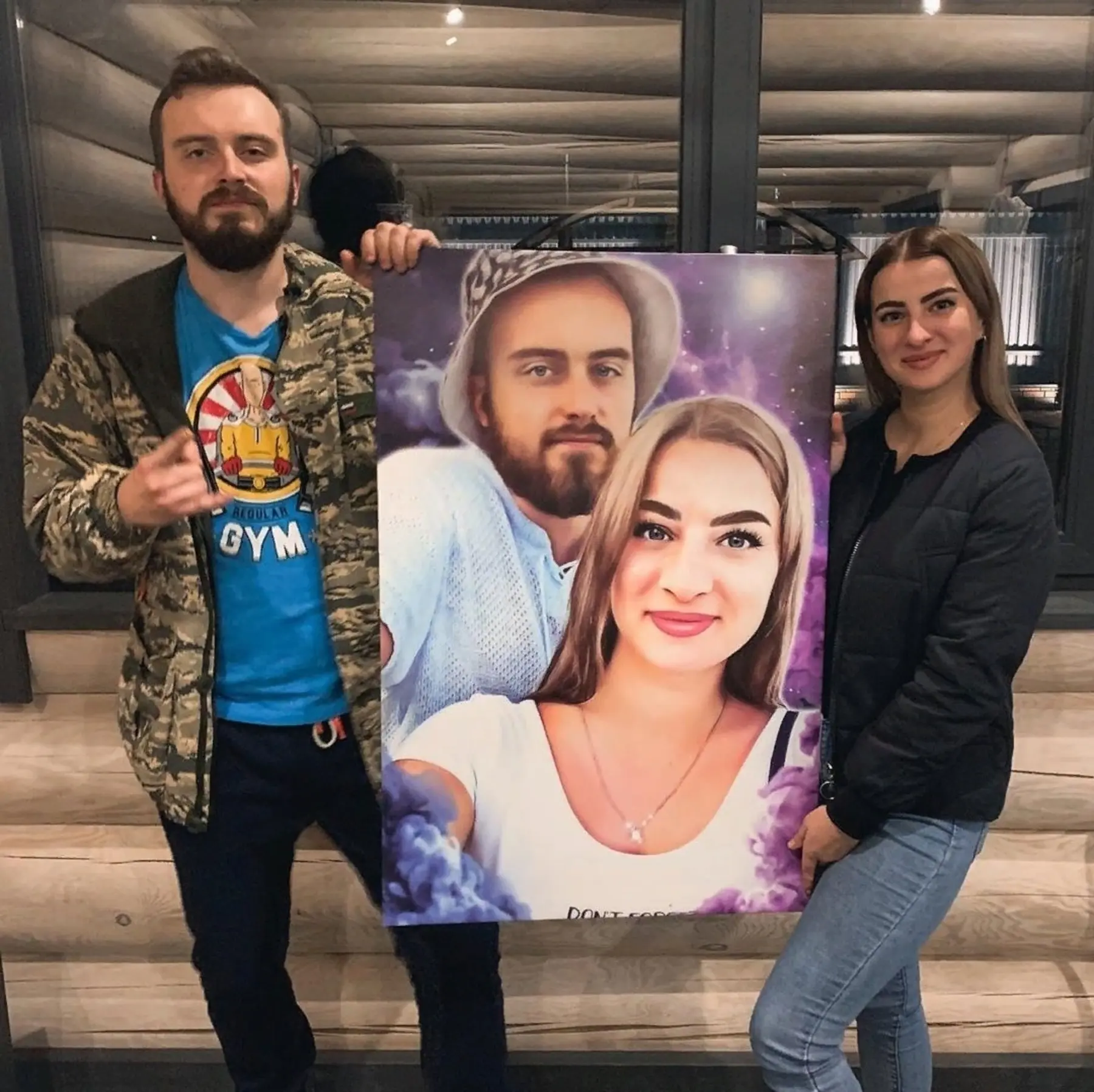 Glezna Smaids, bārda un zibspuldzes fotogrāfija s34684