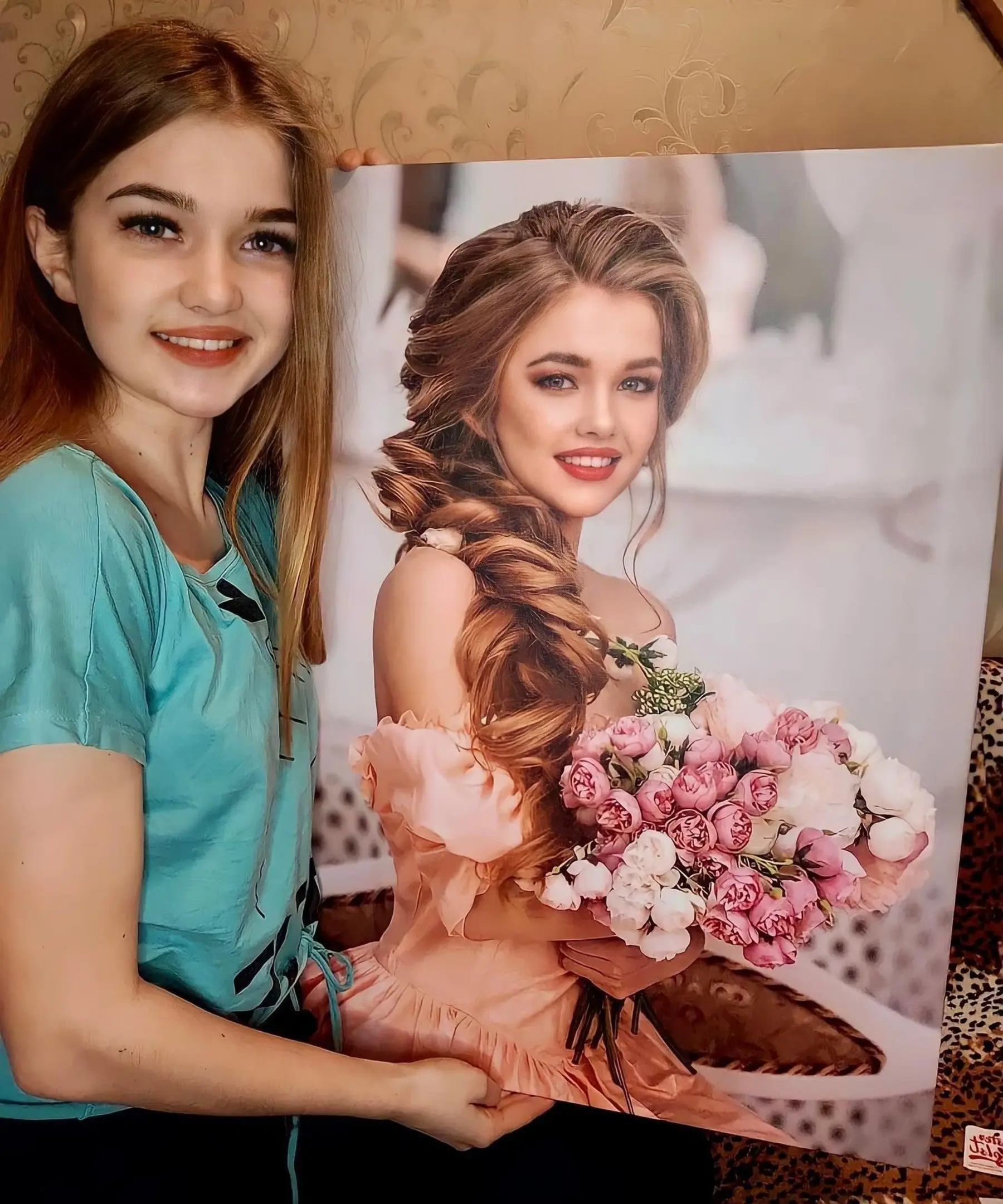 Glezna Mati, smaids un galva s34695