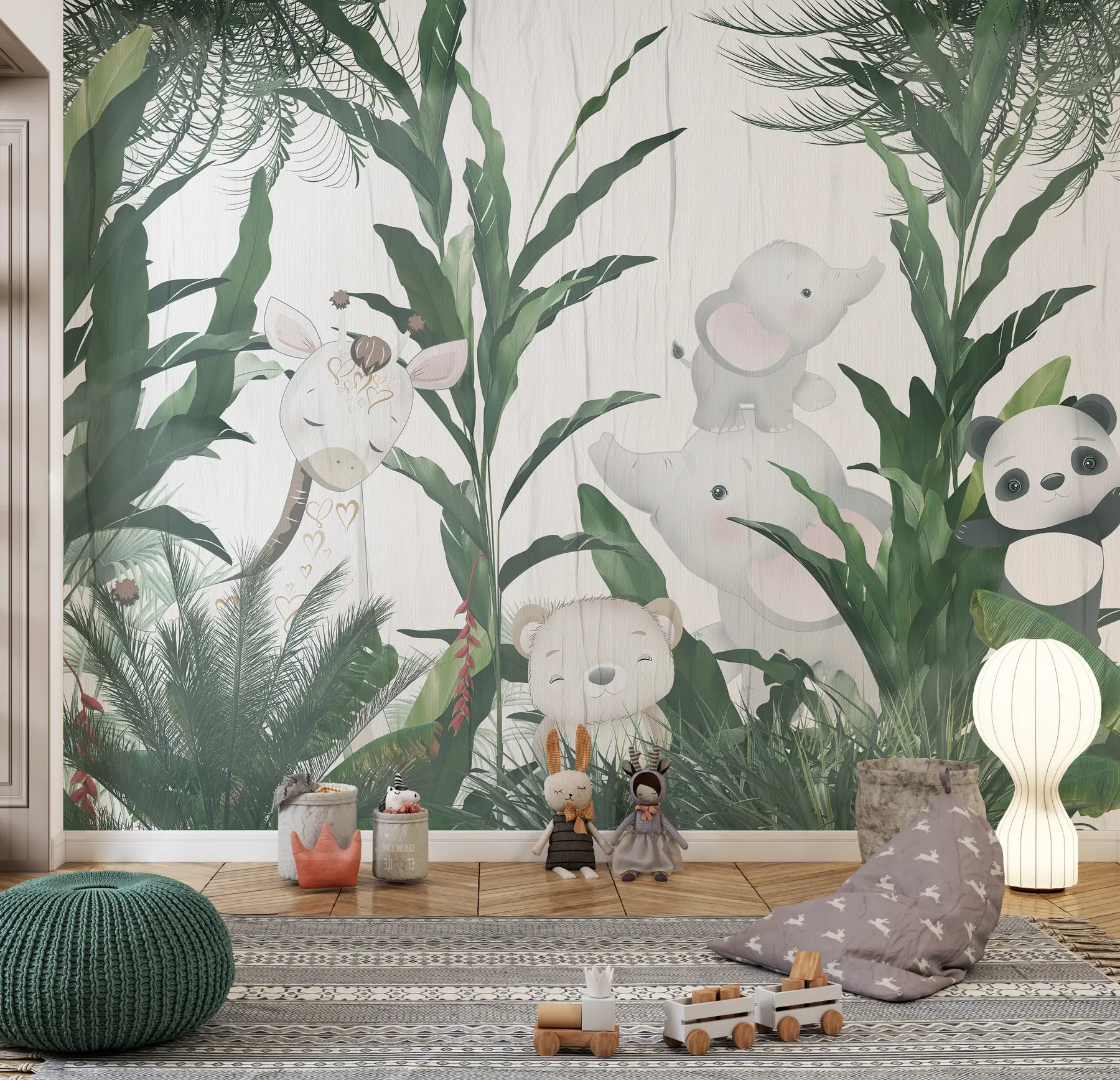 Fototapetes Dzīvnieki starp kokiem u94842