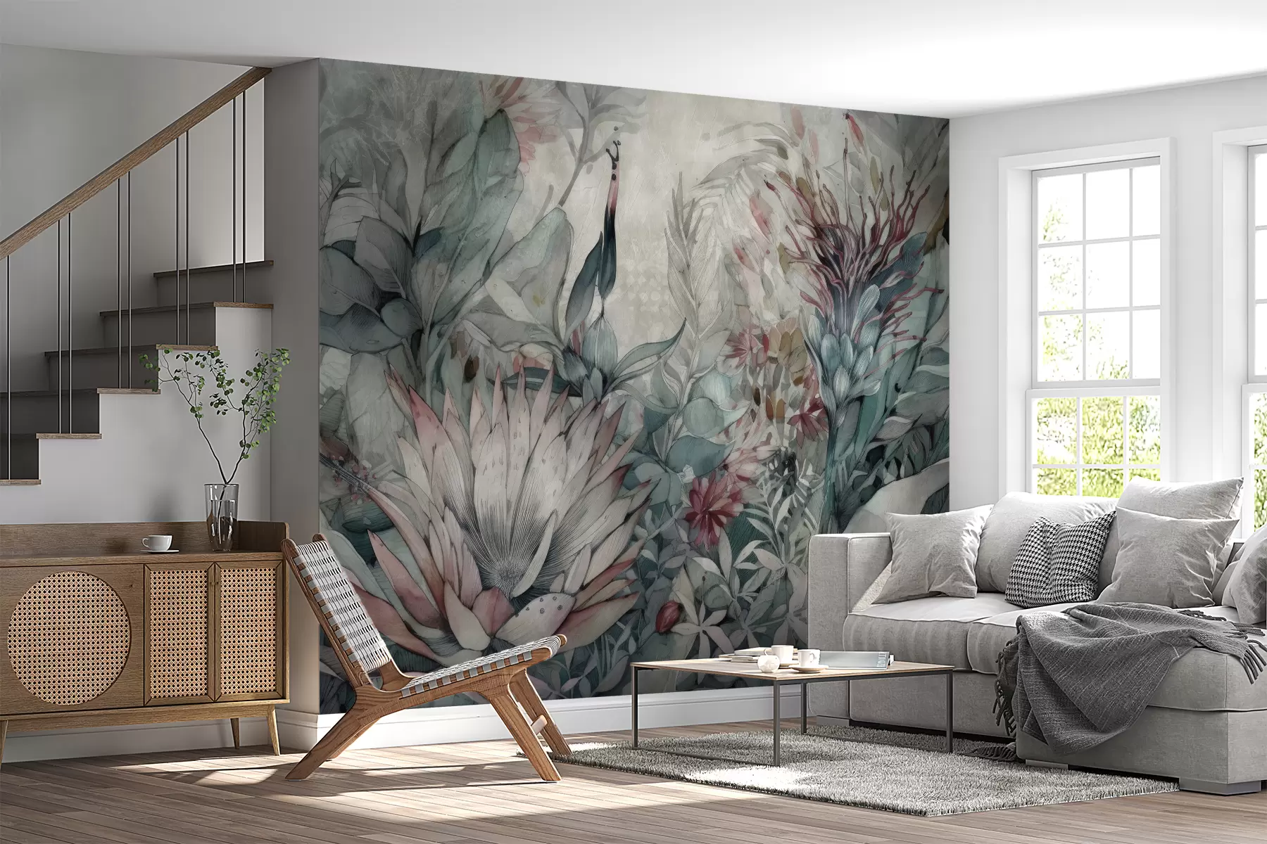 Fototapetes Daudz tropisko augu u95656