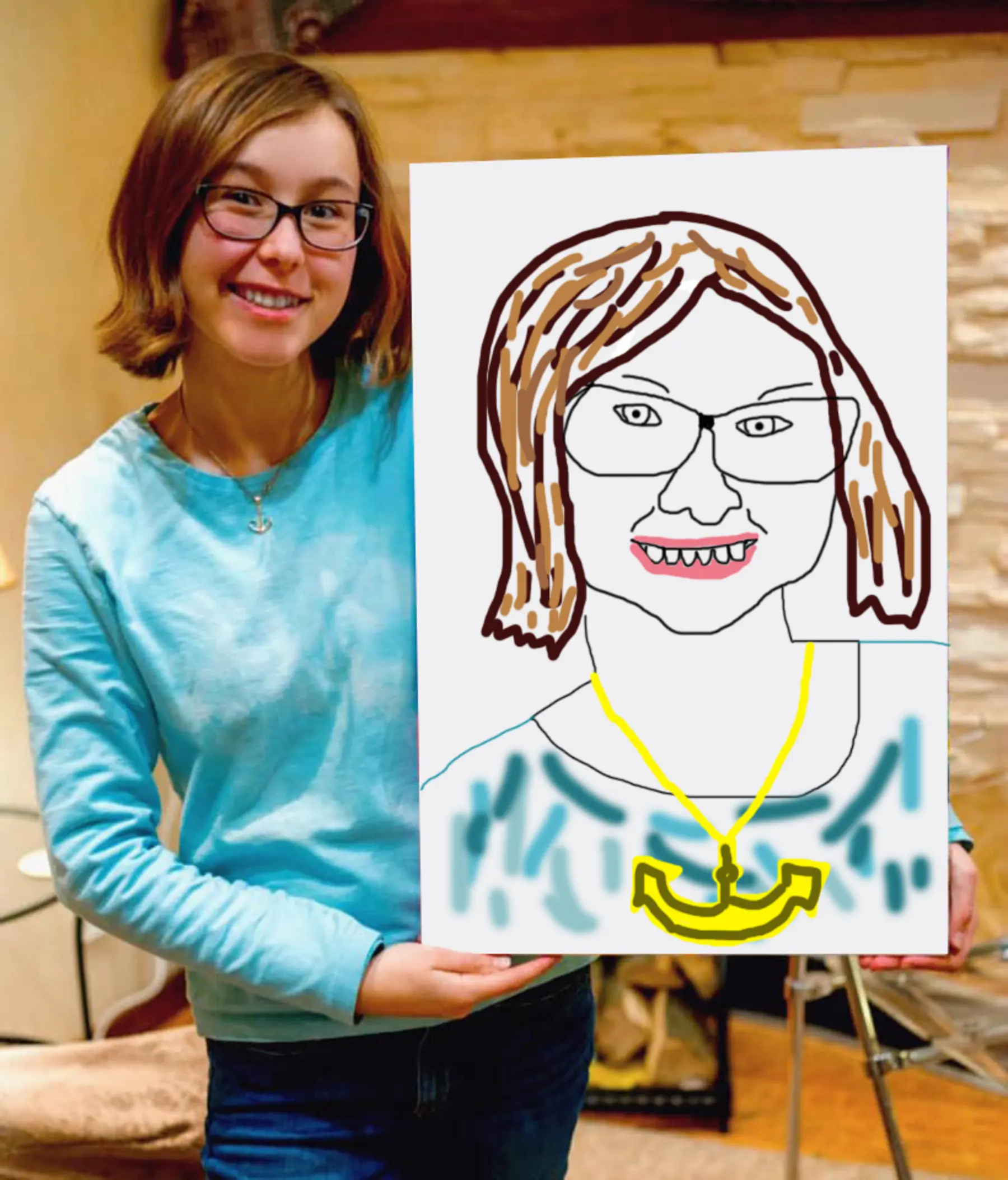 Glezna Brilles, redzes aprūpe un smaids s34836