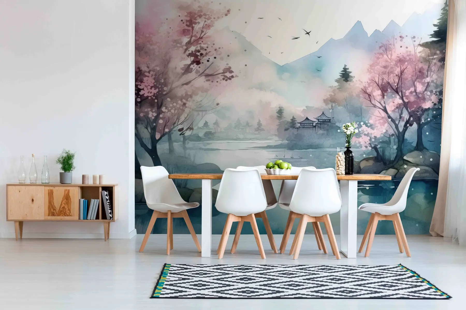 Fototapetes Ielejas kalnu ainava u96039