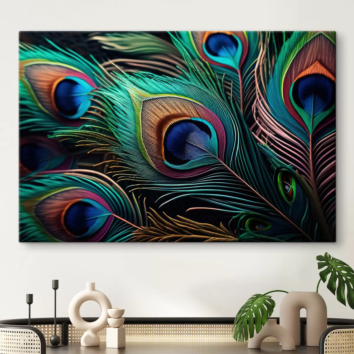 Glezna Mugurkaulnieki, zaļš un gaišs s34871