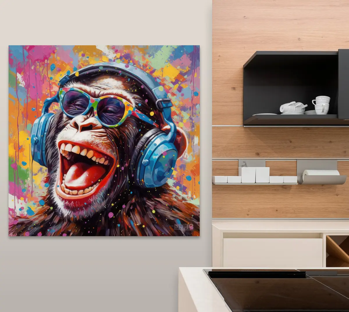 Glezna Krāsa, žoklis un smaids s34890