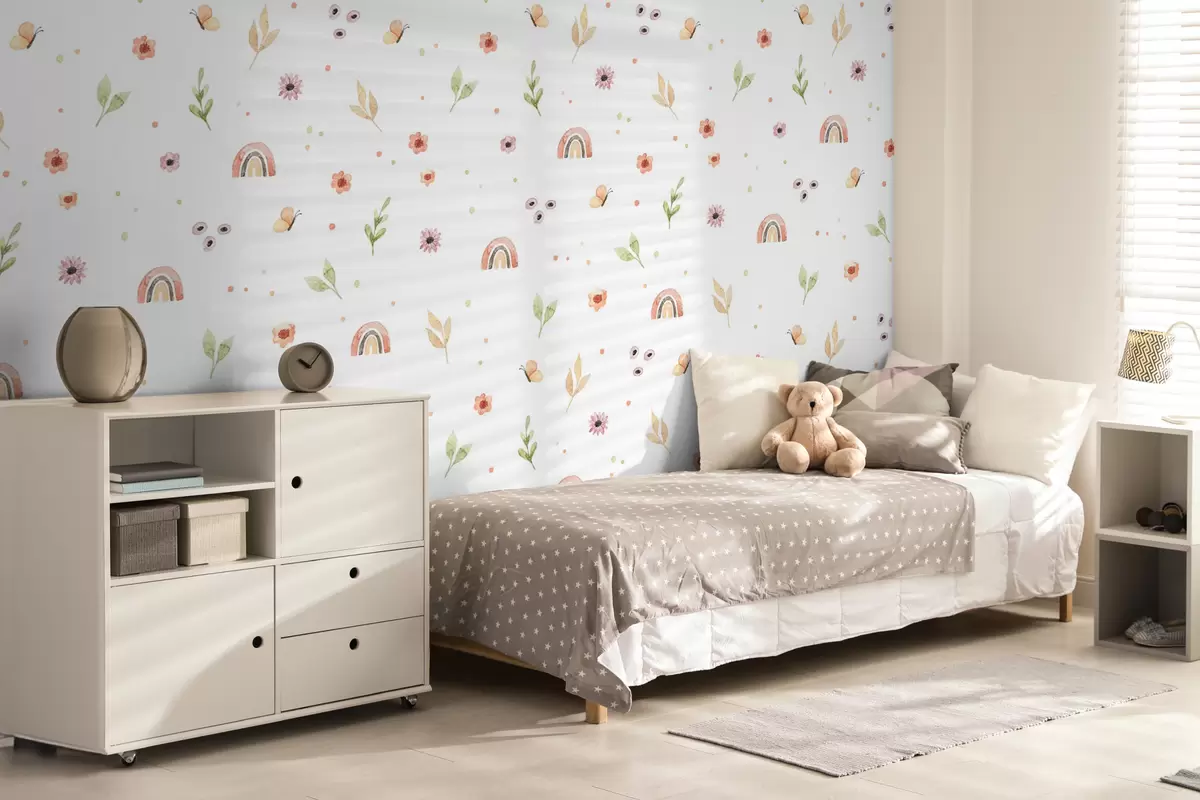 Fototapetes Bērnu akvareļu zīmējums u96608