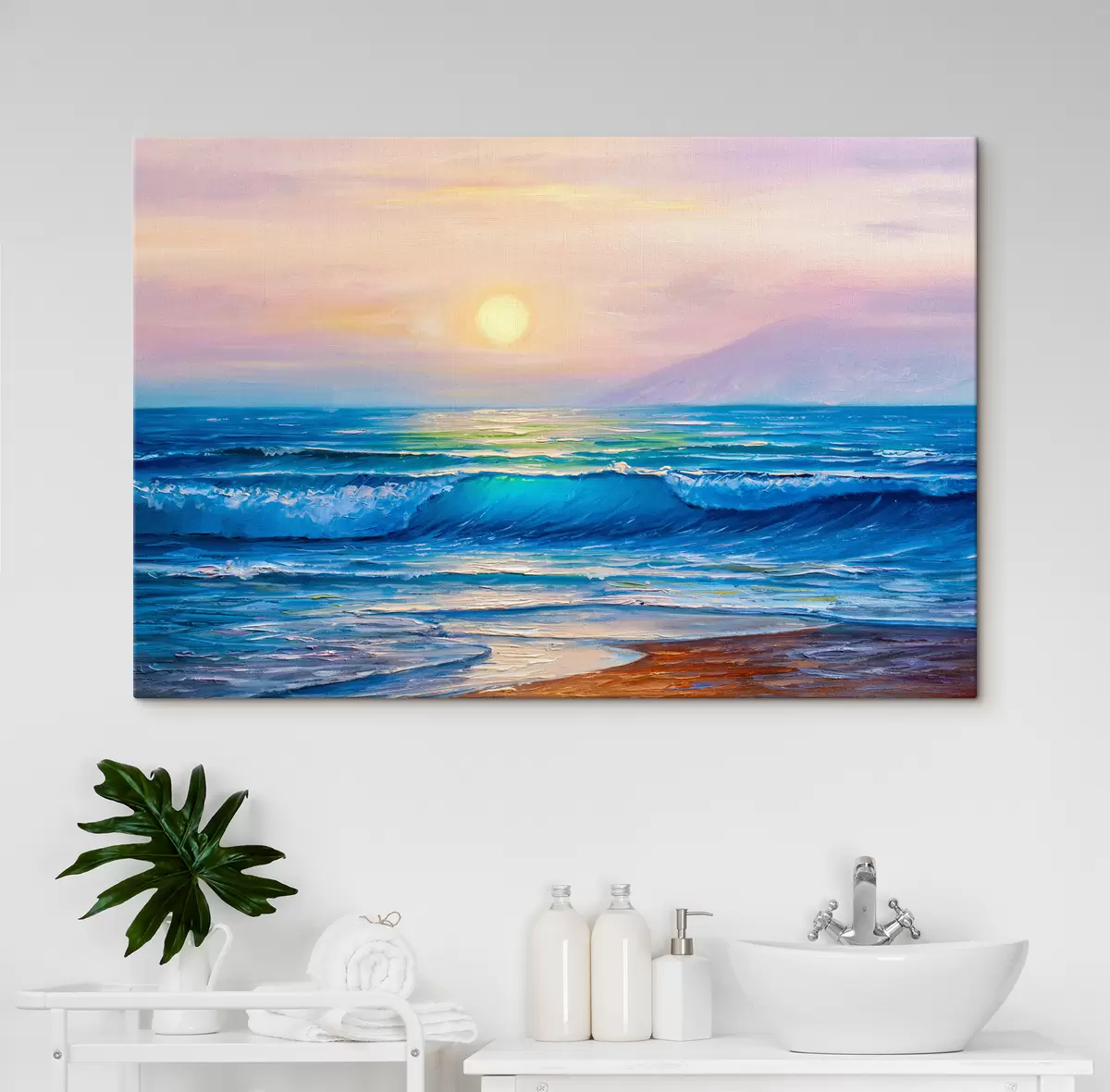 Glezna Ūdens, mākoņi un debesis s35378