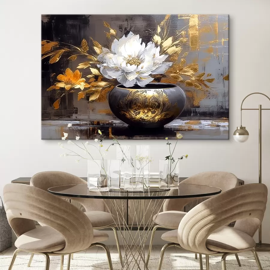 Fototapetes Ziedu, augu un puķu podiņš s35388