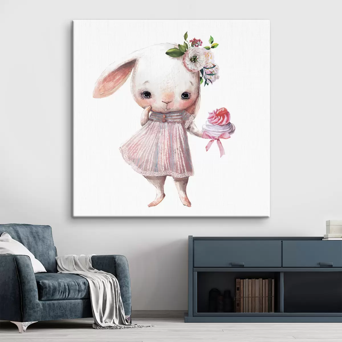 Glezna Gudrs zaķis ar saldu ārstēšanu s35046