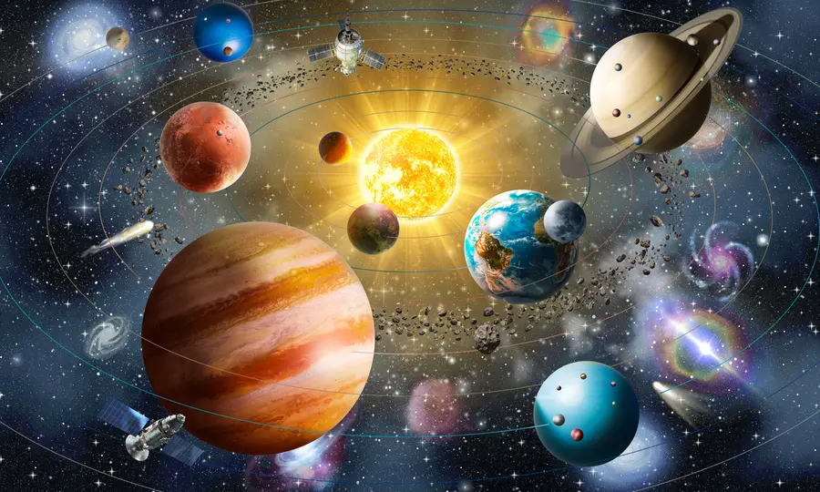 Fototapetes Burvīga telpa, saules sistēma u97222