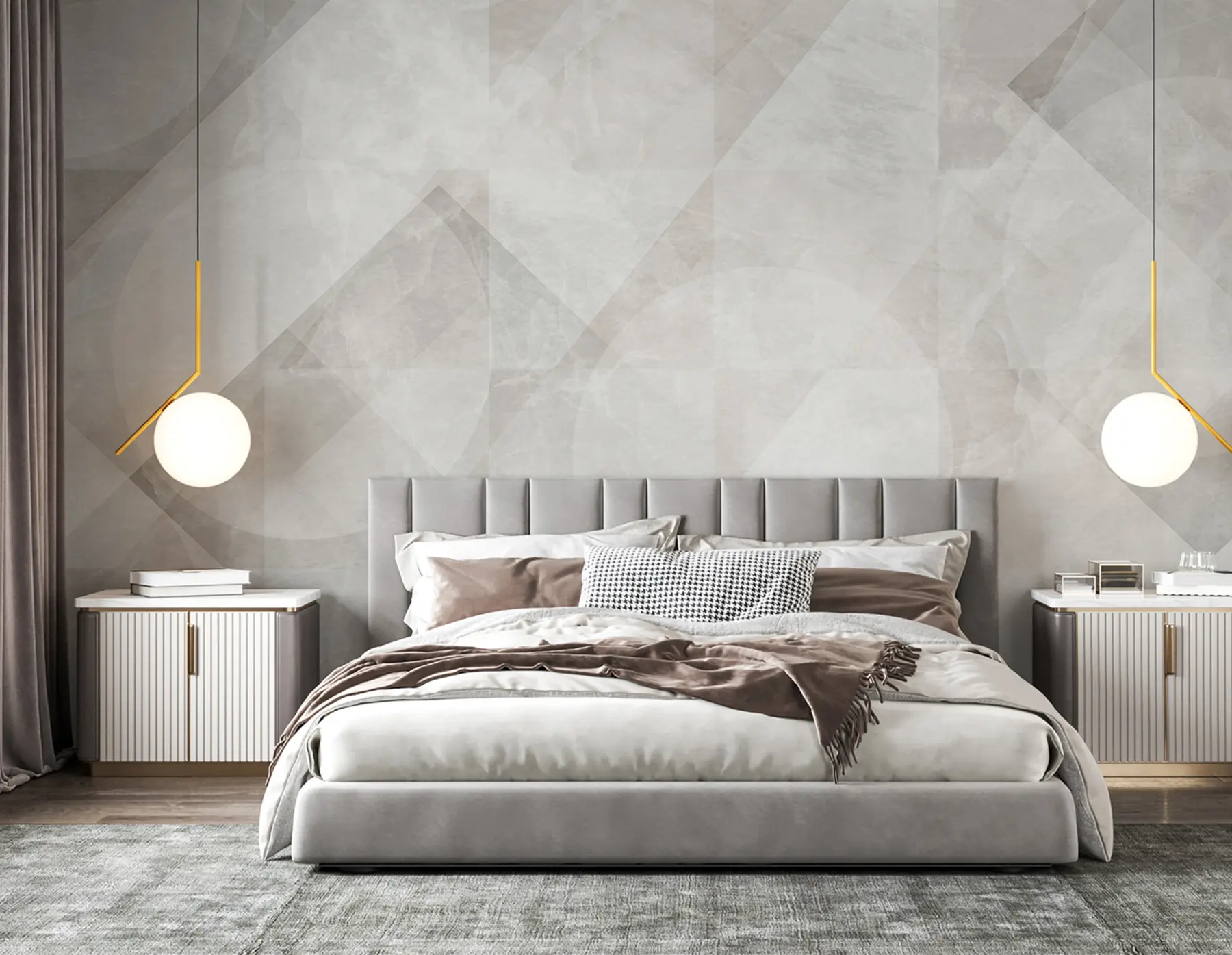 Fototapetes Ģeometriska abstrakcija uz marmora fona pasteļtoņos u97269