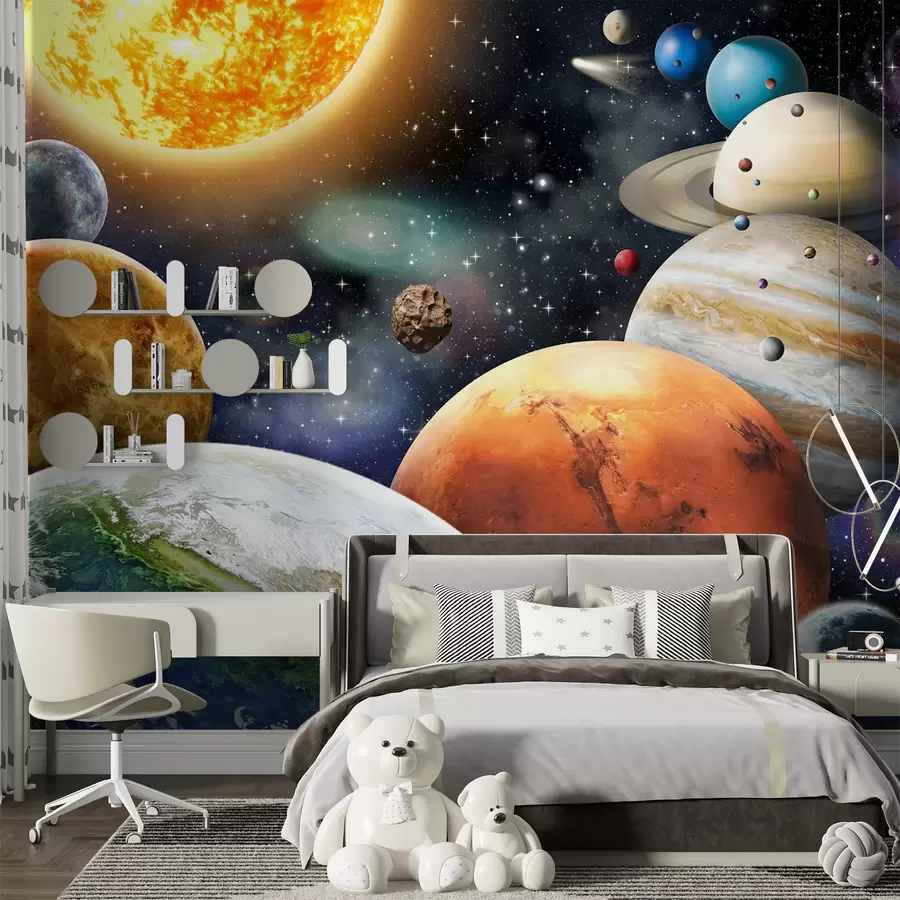 Glezna Saules sistēmas krāsainās planētas u97422