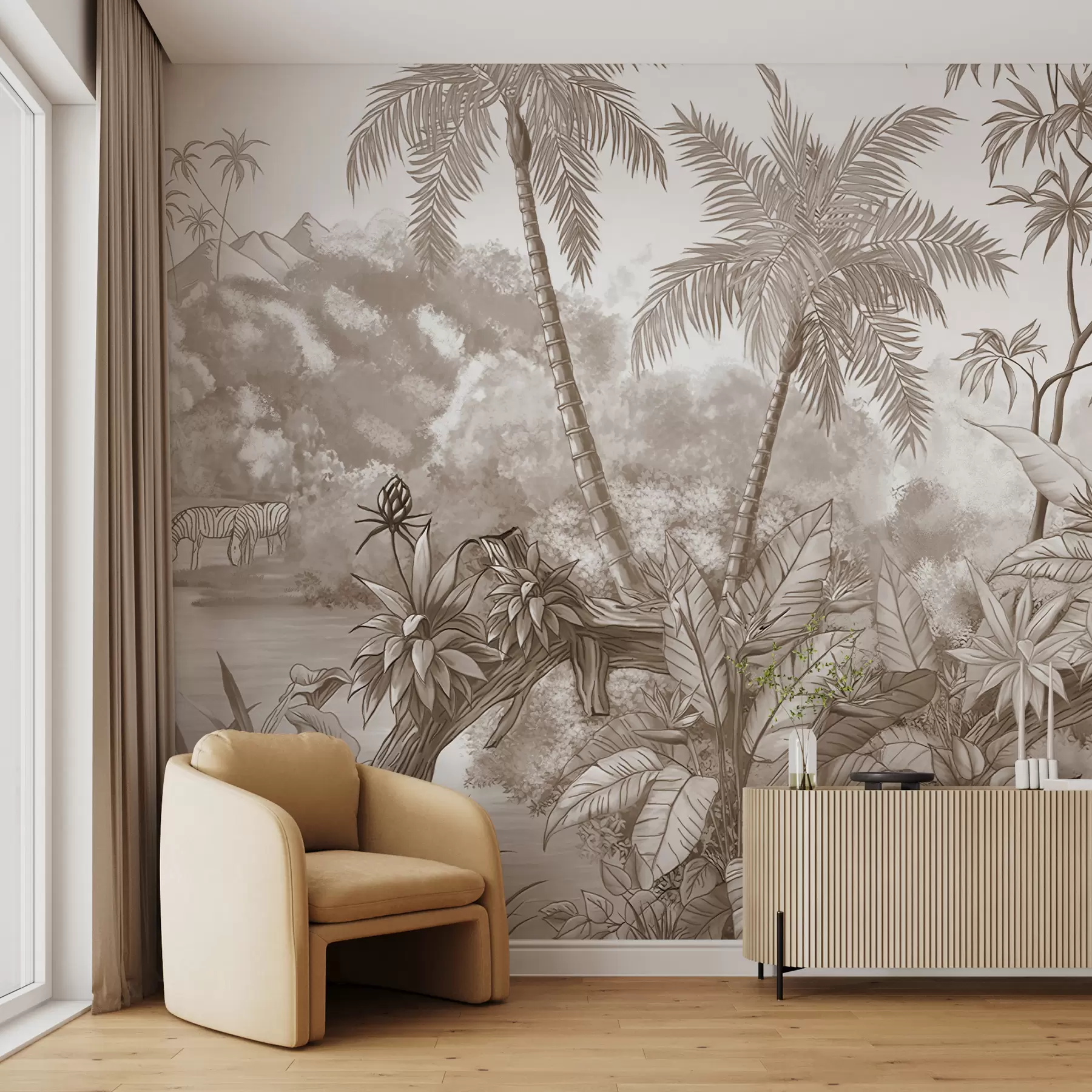 Fototapetes Smilškrāsas bēšs Tropics u59039v2