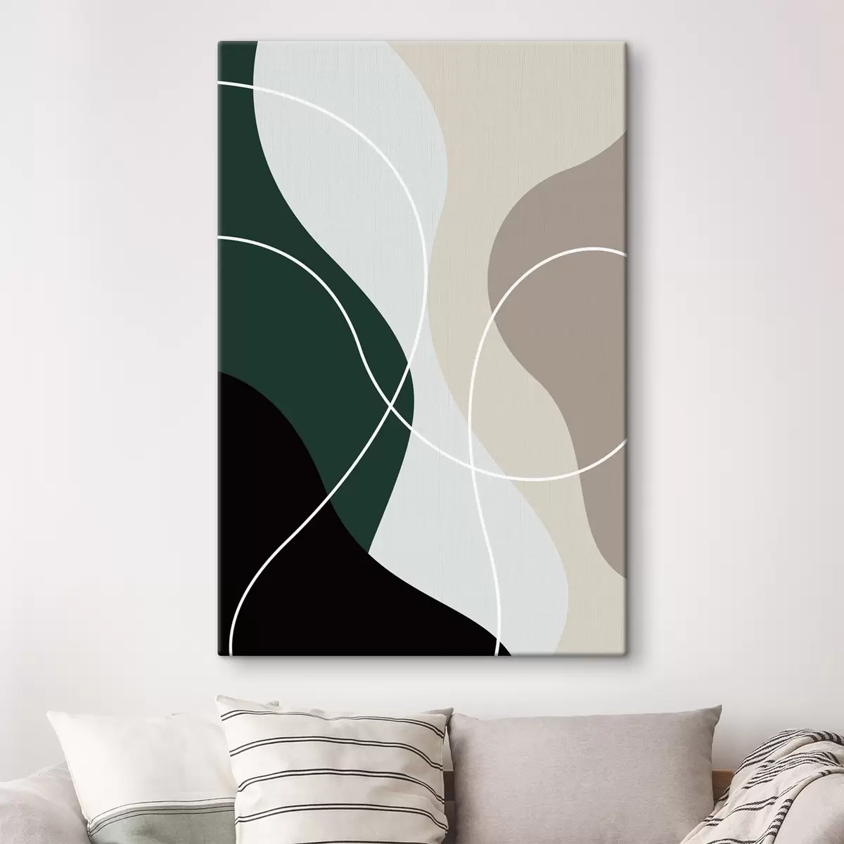 Glezna Plūstošas formas harmoniskās krāsās s35947