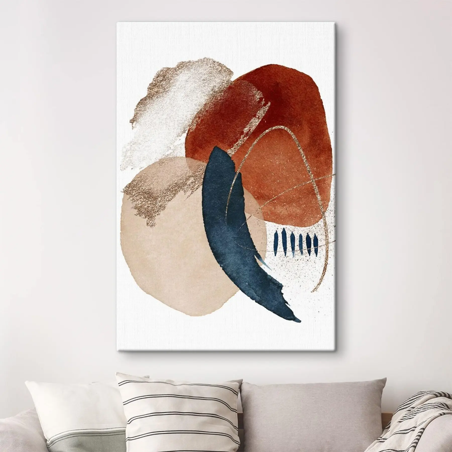 Fototapetes Abstraktas formas siltās krāsās s35954