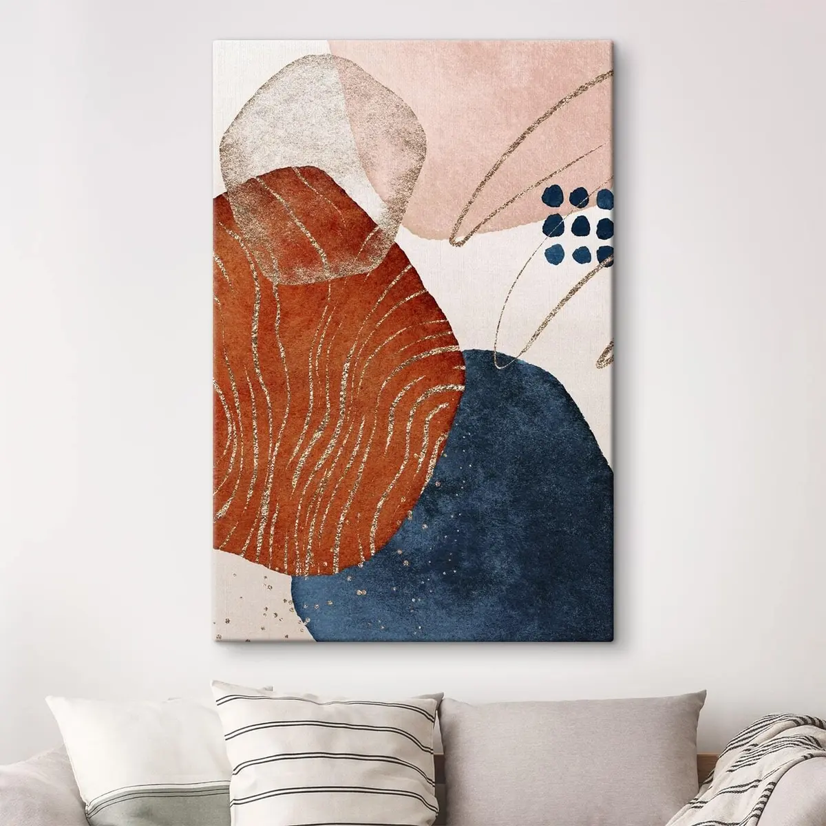 Glezna Abstraktas formas harmoniskās krāsās s35956