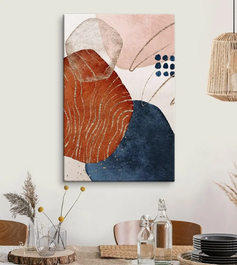 Glezna Abstraktas formas harmoniskās krāsās s35956