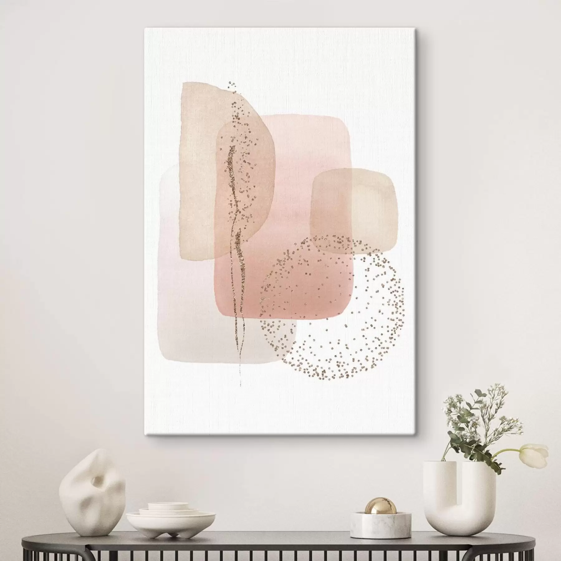 Fototapetes Abstraktas formas maigās pasteļkrāsāsās s35959