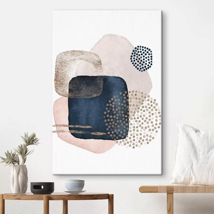 Glezna Abstraktas formas nomierinošās krāsās s35989