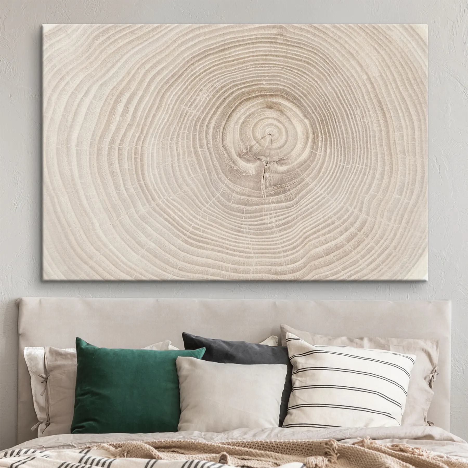 Fototapetes Gredzens no griezta koka maigos toņos s36005