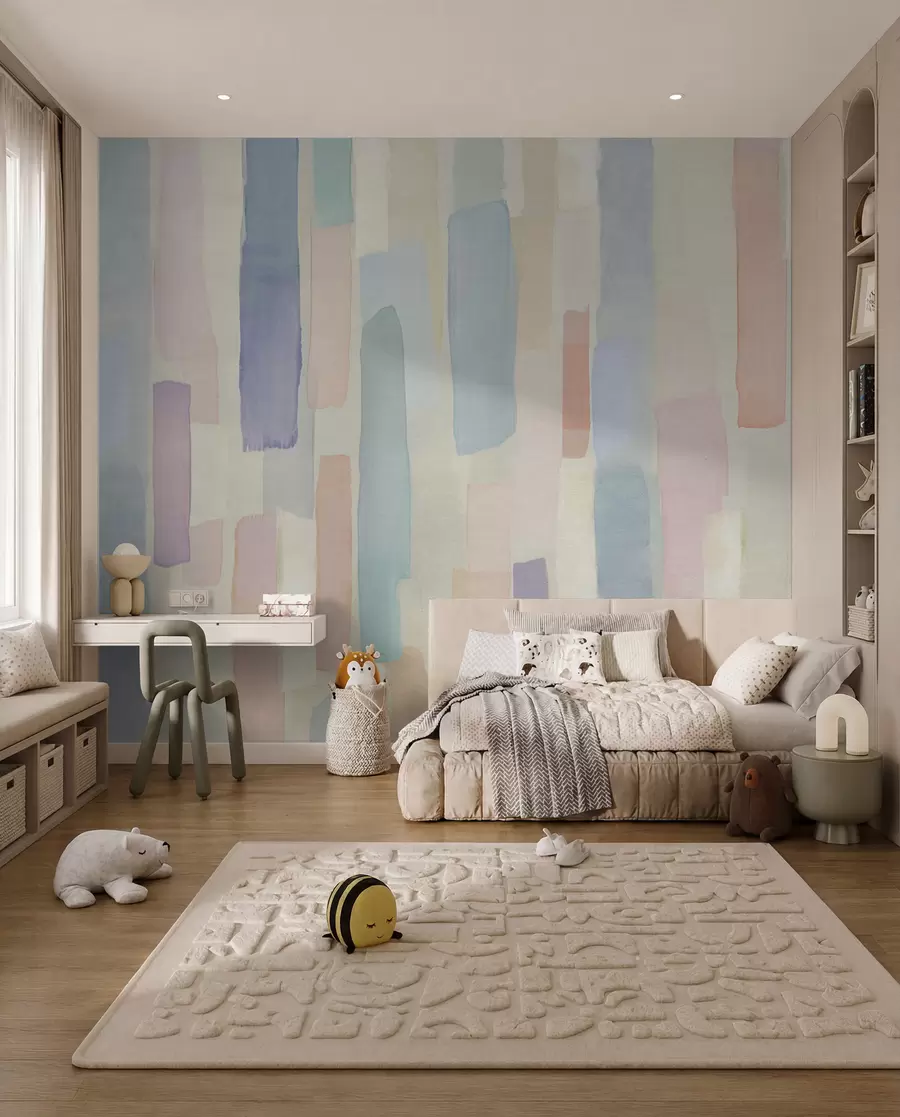 Fototapetes Pasteļkrāsu otas svītras u97869