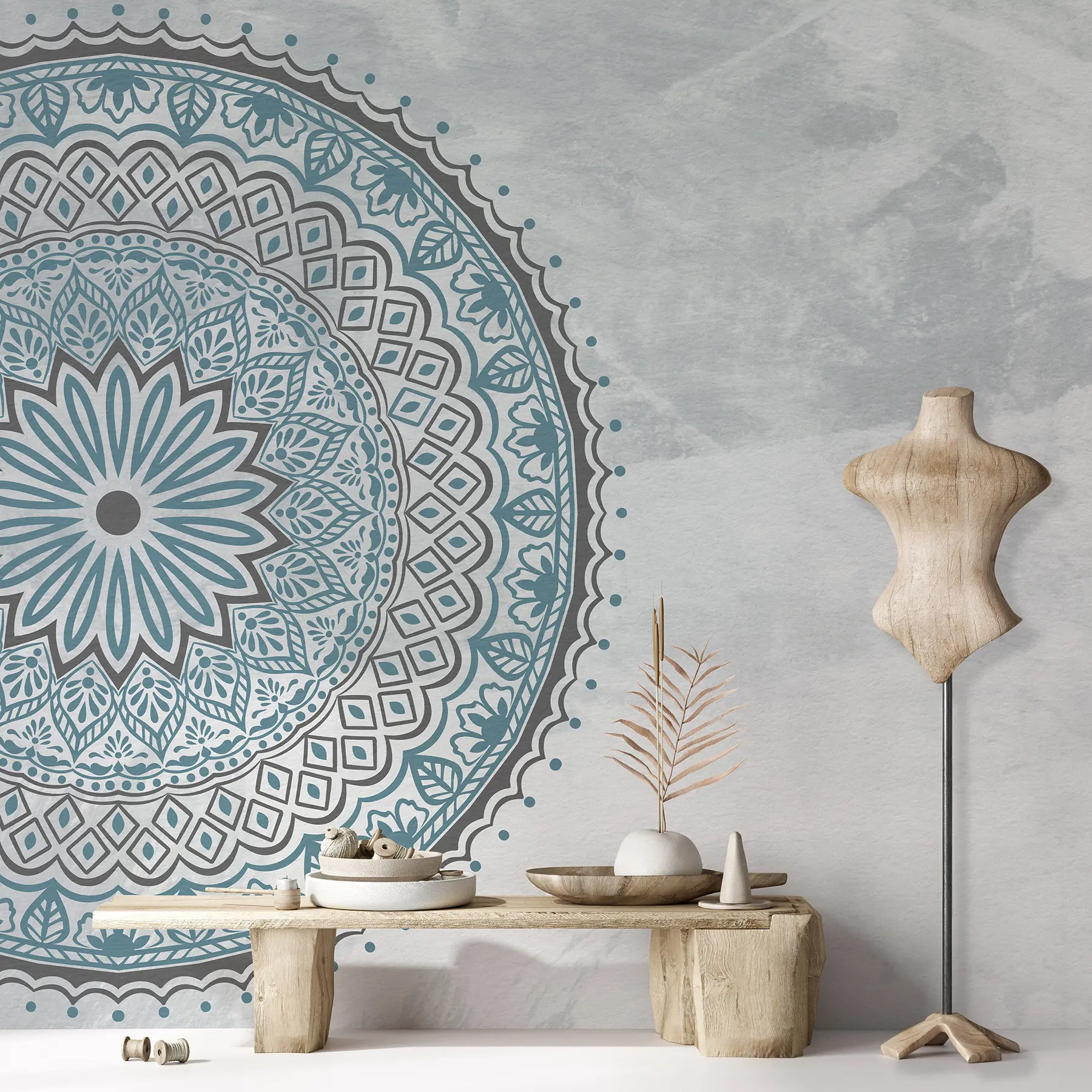 Fototapetes Turkīza mandala u98495v2