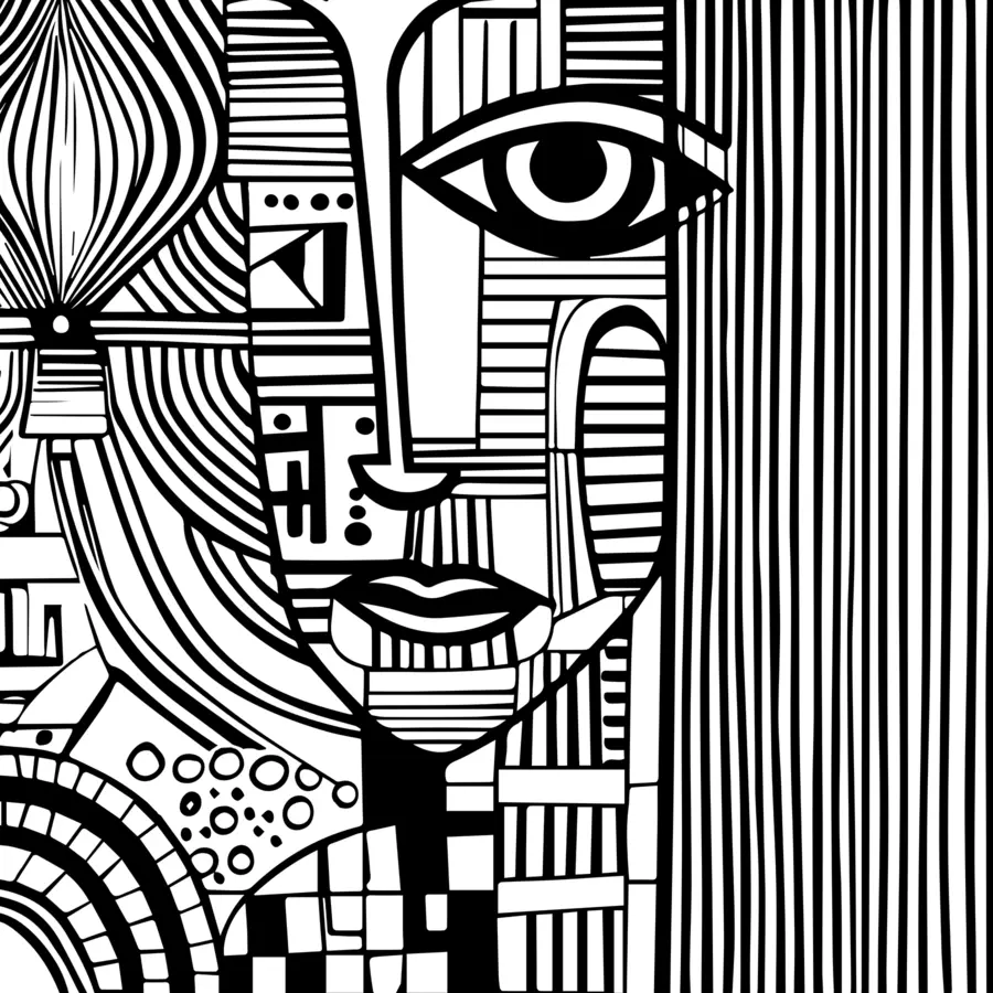 Fototapetes Abstrakta melnbalta seja u98714