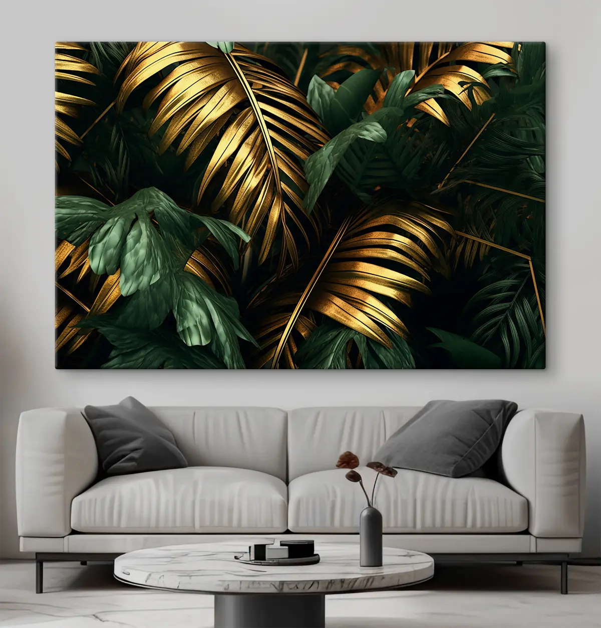 Glezna Krāšņas lapas spilgtā krāsu kombinācijā s36293