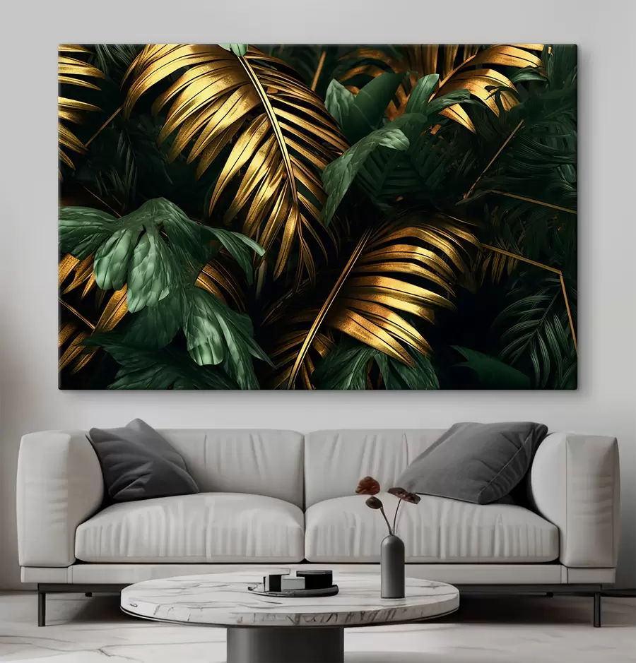 Fototapetes Krāšņas lapas spilgtā krāsu kombinācijā s36293