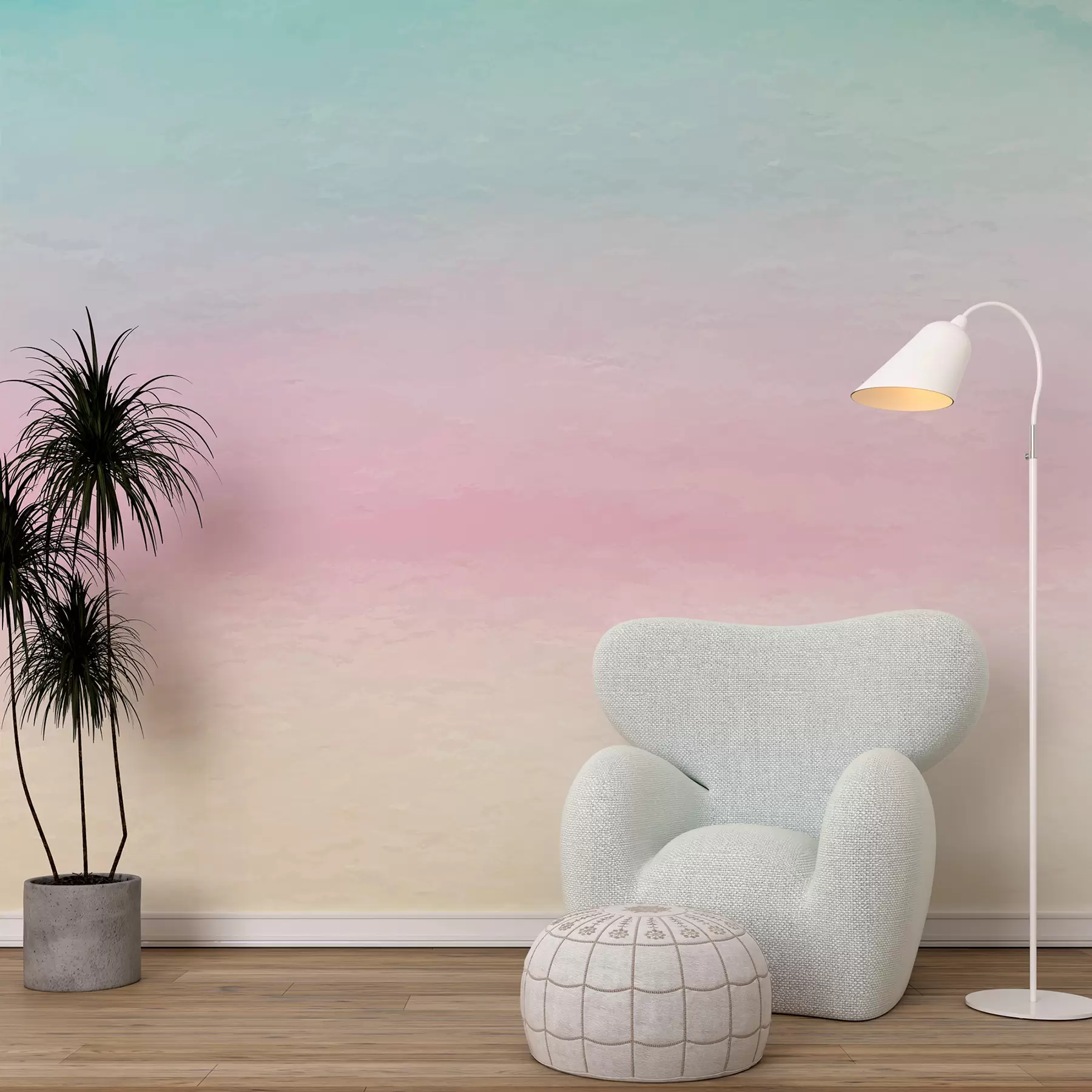 Fototapetes Ombre rozā un zilā stilā u98238