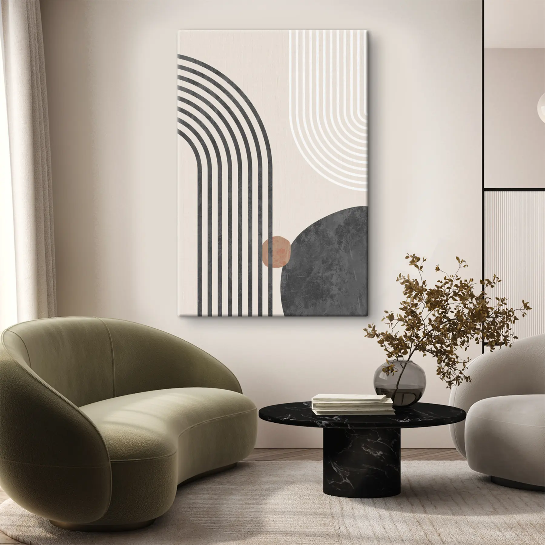 Fototapetes Abstraktas formas, kas rada vizuālu harmoniju s36493