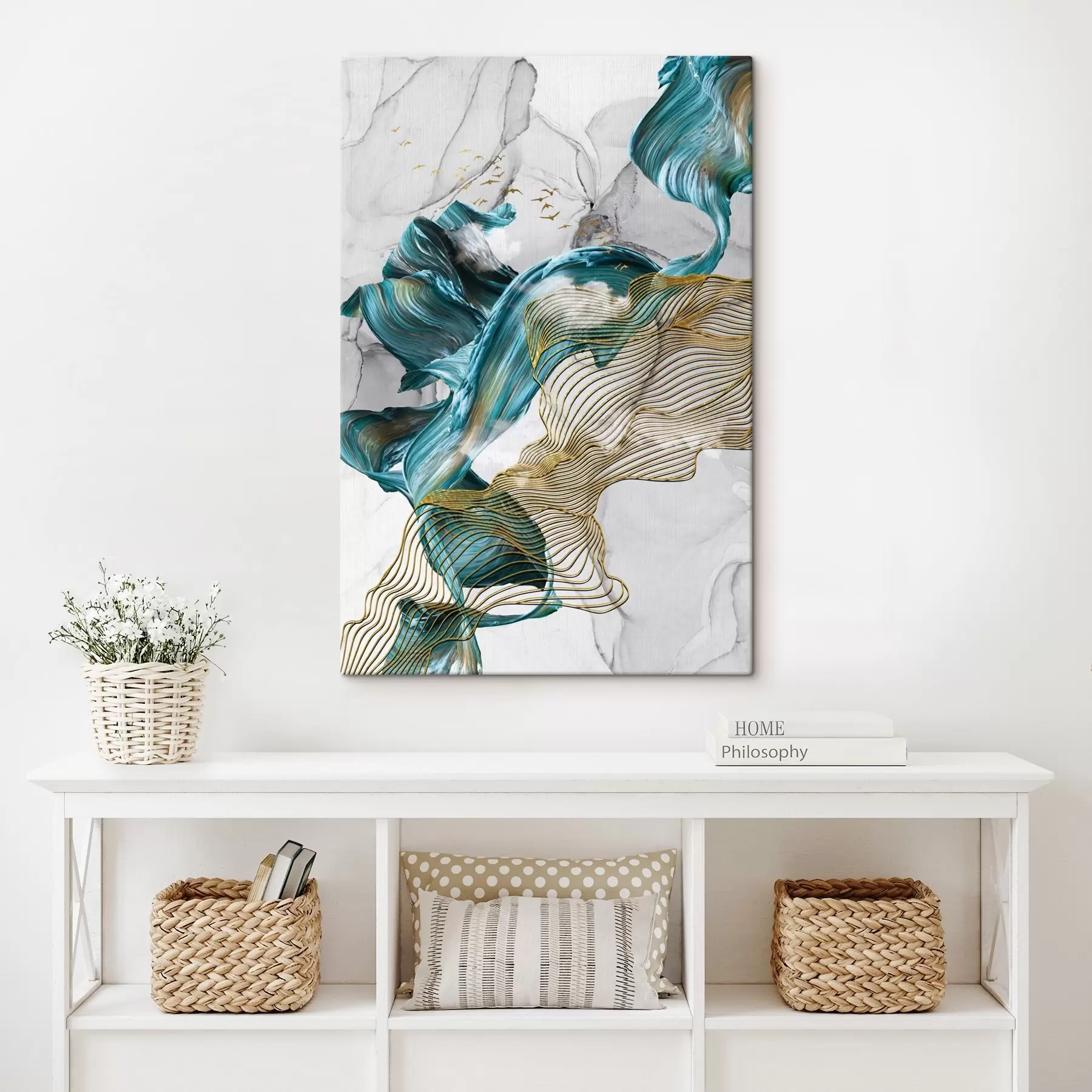 Fototapetes Kaprīzas viļņi spilgtās krāsās s35797