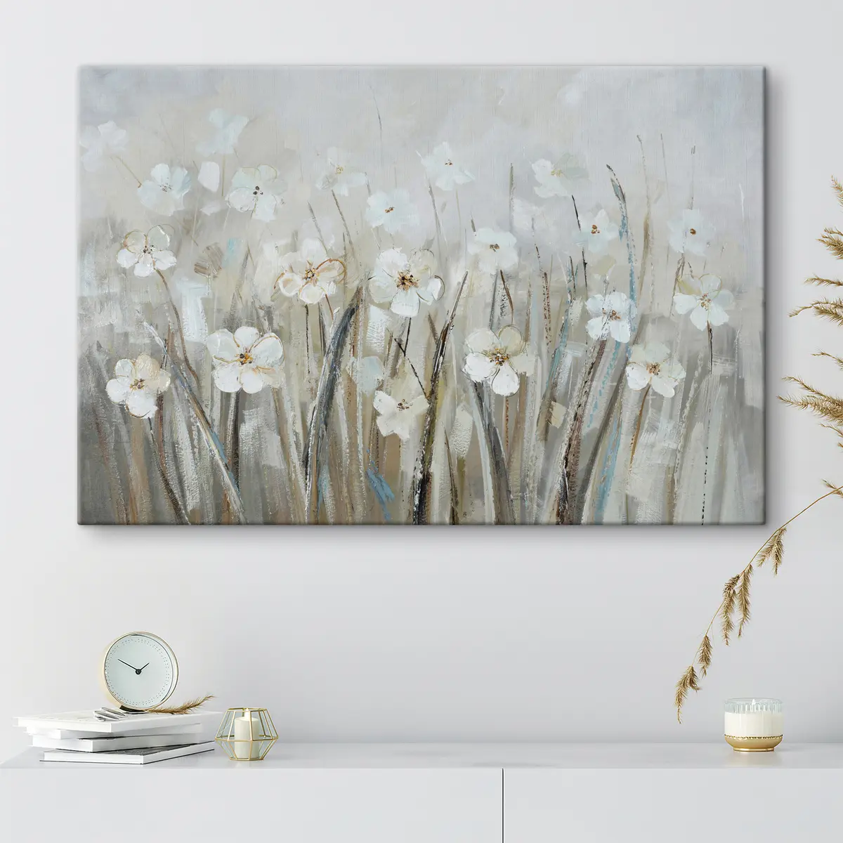Glezna Smalki ziedi maigos toņos s36212