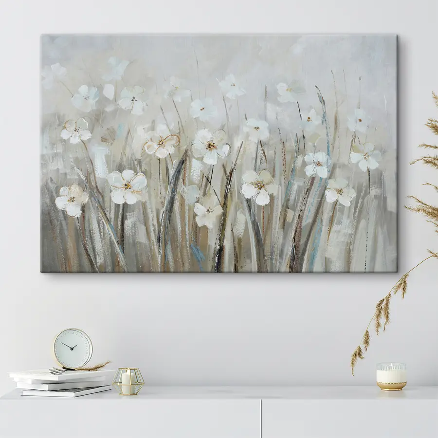 Fototapetes Smalki ziedi maigos toņos s36212