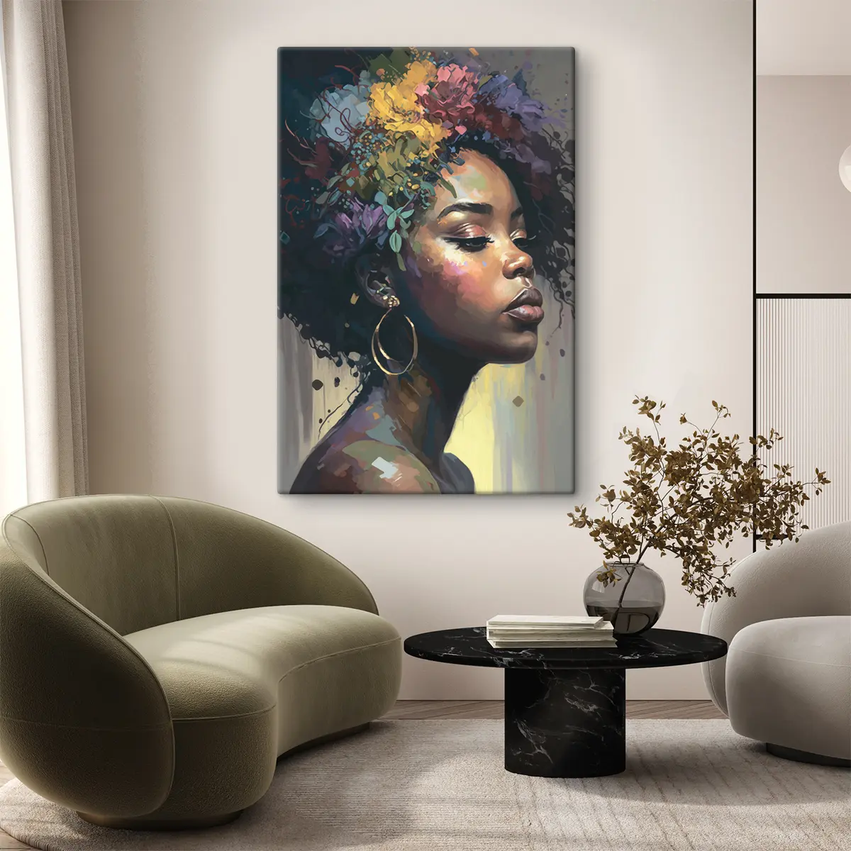 Glezna Skaistums dzīvīgā ziedu harmonijā s36577