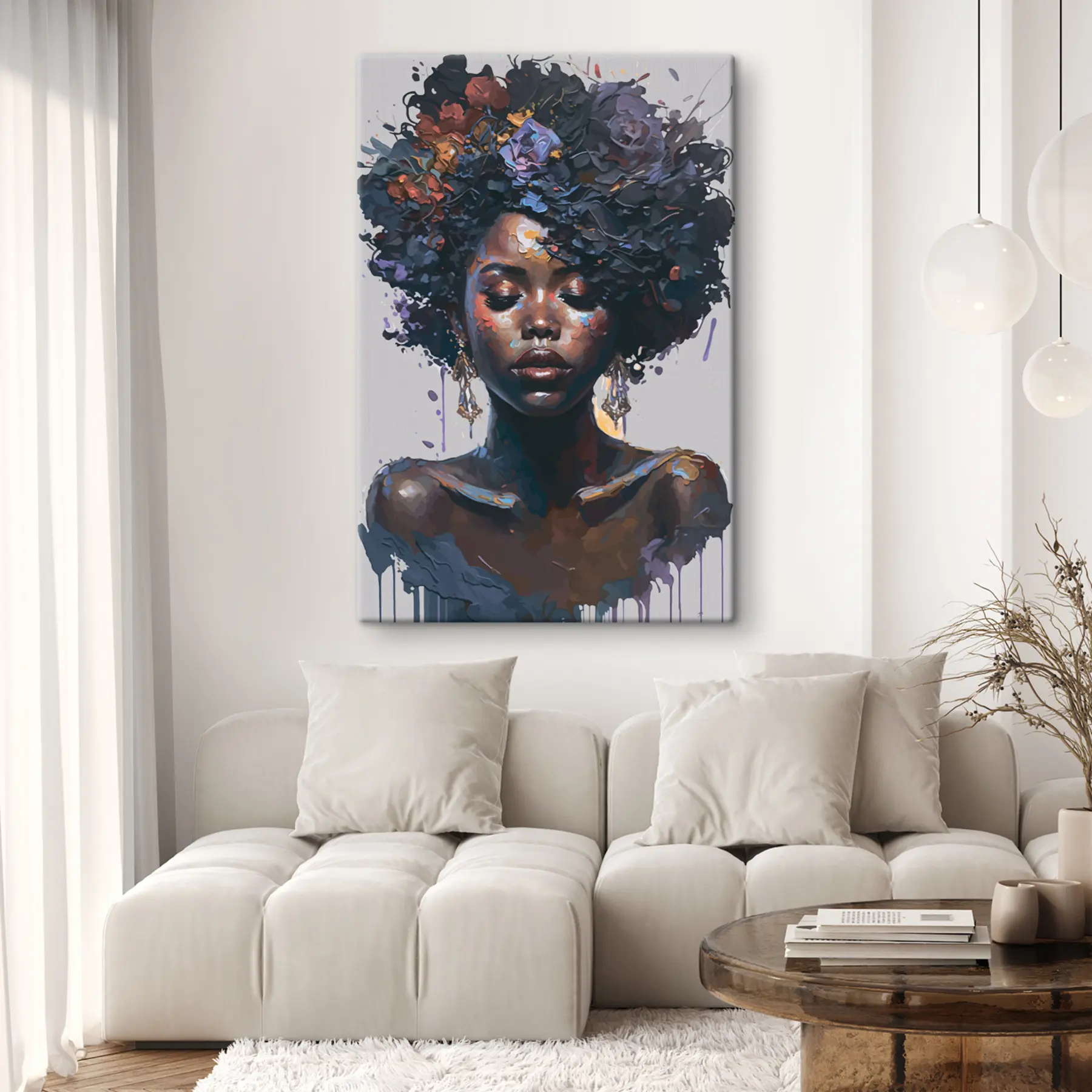 Glezna Mākslinieciska skaistums spilgtās krāsās s36578