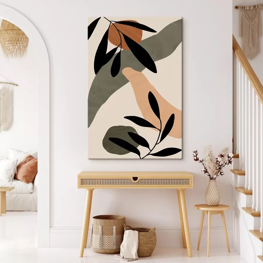 Glezna Dabas iedvesmoti abstraktā dizaina elementi s36480