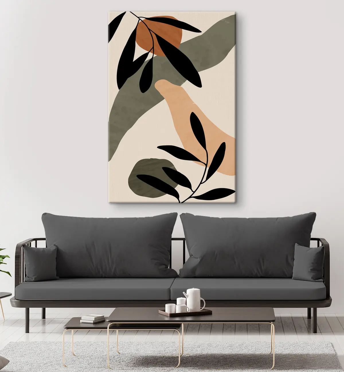 Glezna Dabas iedvesmoti abstraktā dizaina elementi s36480