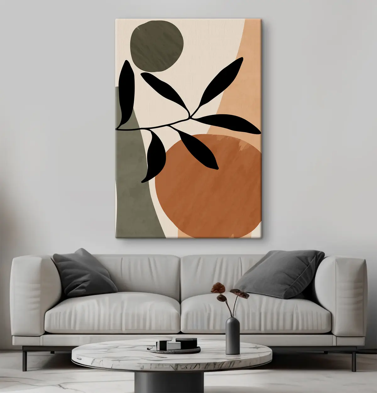 Glezna Elegantas formas zemes toņos s36481