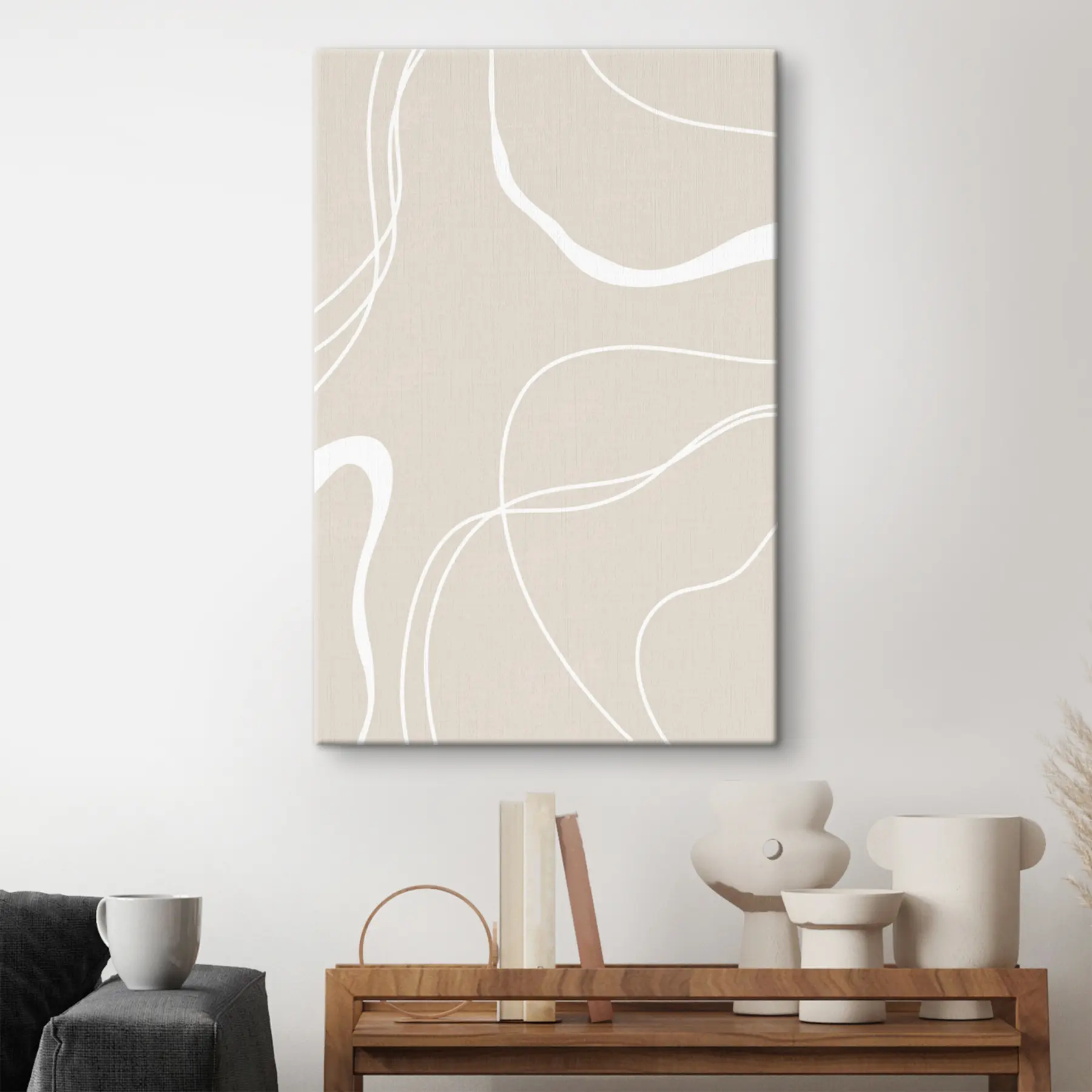 Fototapetes Abstraktas līknes uz maiga fona s36489