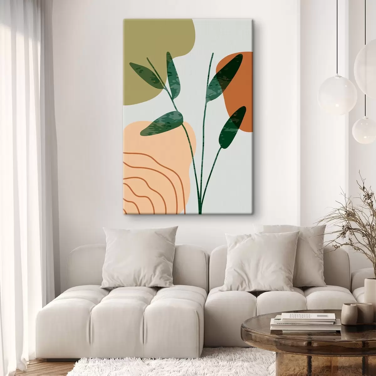 Glezna Abstrakts zaļums maigās krāsās s36712