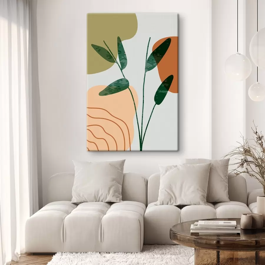 Glezna Abstrakts zaļums maigās krāsās s36712